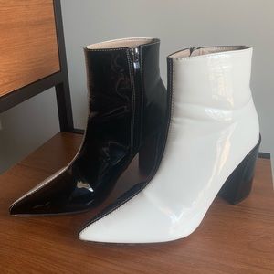 Two Tone Ankle Booties